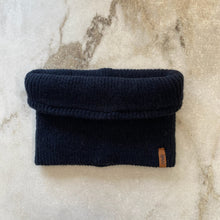 Charger l&#39;image dans la galerie, Cache-cou mi-saison tricot Deux par Deux noir
