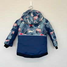Charger l&#39;image dans la galerie, Manteau d&#39;hiver rose et bleu avec fleurs Deux par Deux
