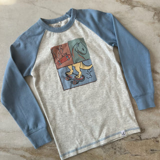 Chandail pyjama dinosaures Deux par Deux 4 ans