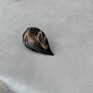 Pendentif brun verre soufflé