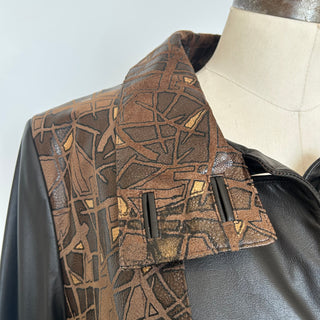 Manteau en cuir Lavoie Morin cuir et fourrures
