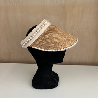 Casquette de plage en paille