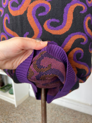 Robe en maille jacquard Yves Saint Laurent Rive Gauche