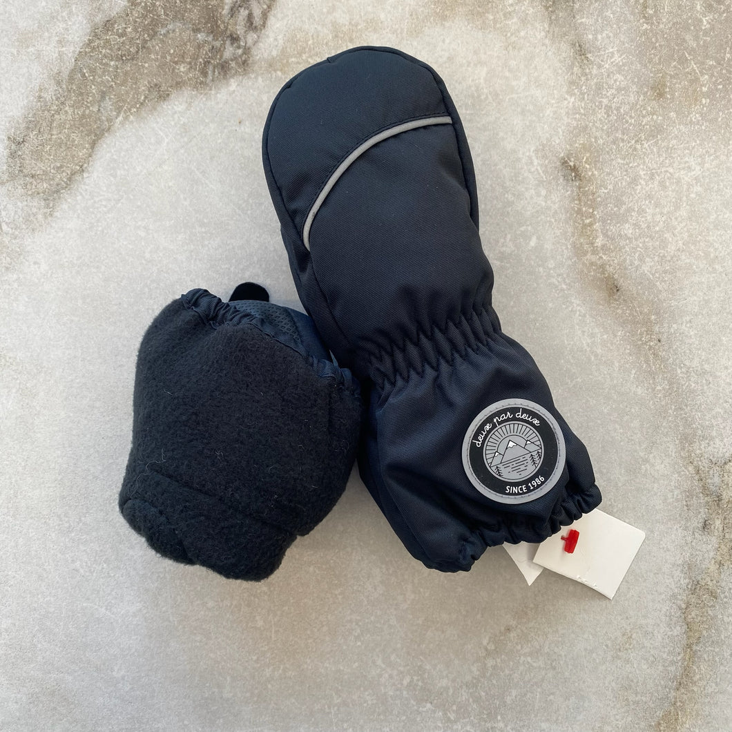 Mitaines hiver noir Deux par Deux