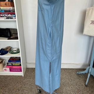 Robe chemise en coton bleu Echo