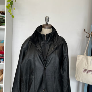 Manteau en cuir Chaps Ralph Lauren