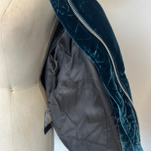 Charger l&#39;image dans la galerie, Manteau Sandro velours turquoise
