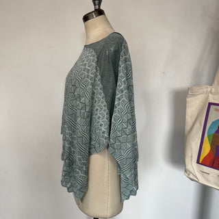 Poncho en tricot scintillant D. Exterior