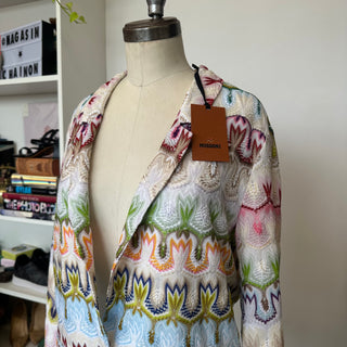 Veston tricoté à motifs floraux Missoni