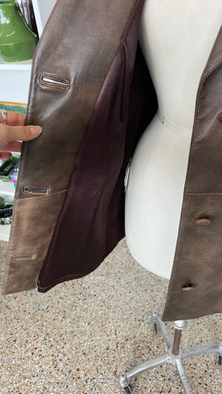 Manteau en cuir Lavoie Morin cuir et fourrures