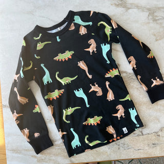 Chandail pyjama dinosaures Deux par Deux 4 ans