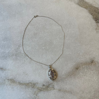 Collier vintage gros pendentif argent 925