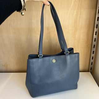 Sac à main en cuir bleu Allyn Dagne Dover