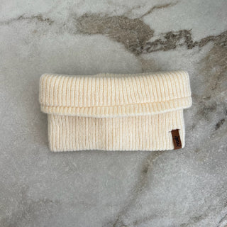 Cache-cou mi-saison tricot pour enfants Deux par Deux crème