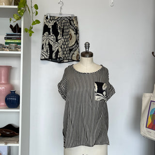 Ensemble blouse et short en soie Shirta Porter
