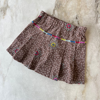 Jupe brune en coton Deux par Deux 18 mois