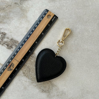 Porte-clé coeur noir