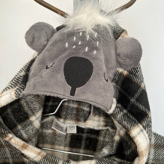 Couverture en peluche à capuche Deux par Deux 6/8 ans