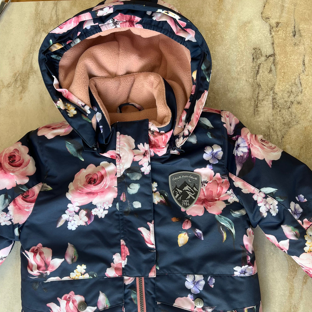 Manteau d'hiver fleurs roses Deux par Deux