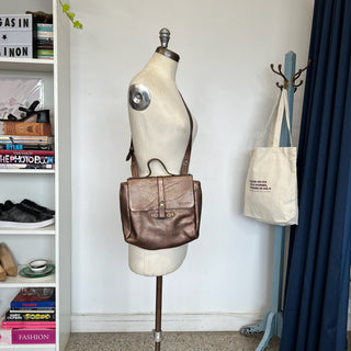 Sac bandoulière cuir cuivré Paul Marius