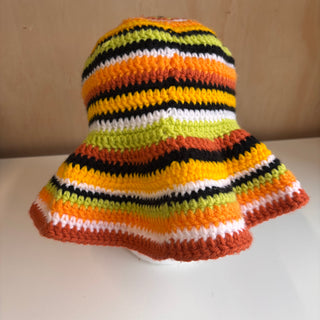 Chapeau tricot orange