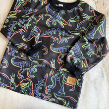 Charger l&#39;image dans la galerie, Tablier scolaire dinosaures néons
