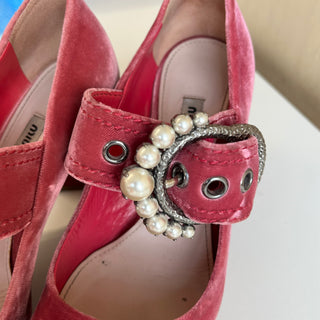 Chaussures velours Miu Miu