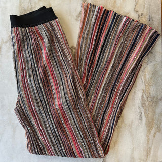 Pantalon en mailles à rayures verticales avec paillettes Missoni