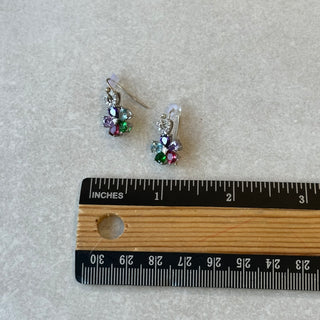 Boucles d'oreilles cœur et fleur