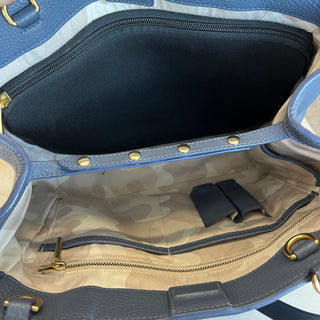 Sac à main en cuir bleu Allyn Dagne Dover