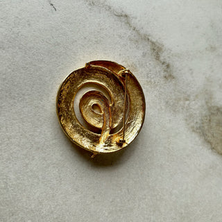 Broche vintage torsadée