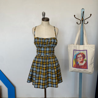 Robe à carreaux Majorelle