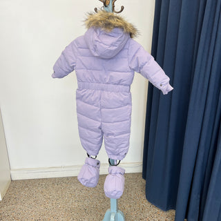Ensemble d'hiver une pièce violet Deux par Deux 18 mois