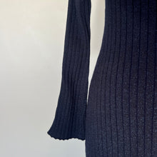 Charger l&#39;image dans la galerie, Robe Majestic Filatures Deluxe en tricot bleu scintillant
