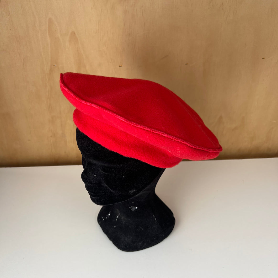 Béret vintage rouge
