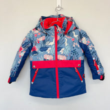 Charger l&#39;image dans la galerie, Manteau d&#39;hiver rose et bleu avec fleurs Deux par Deux
