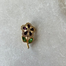 Charger l'image dans la galerie, Broche fleur Swarovski
