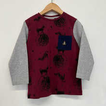 Charger l'image dans la galerie, Chandail astronaute et chien Blanc de Blanc 4 ans
