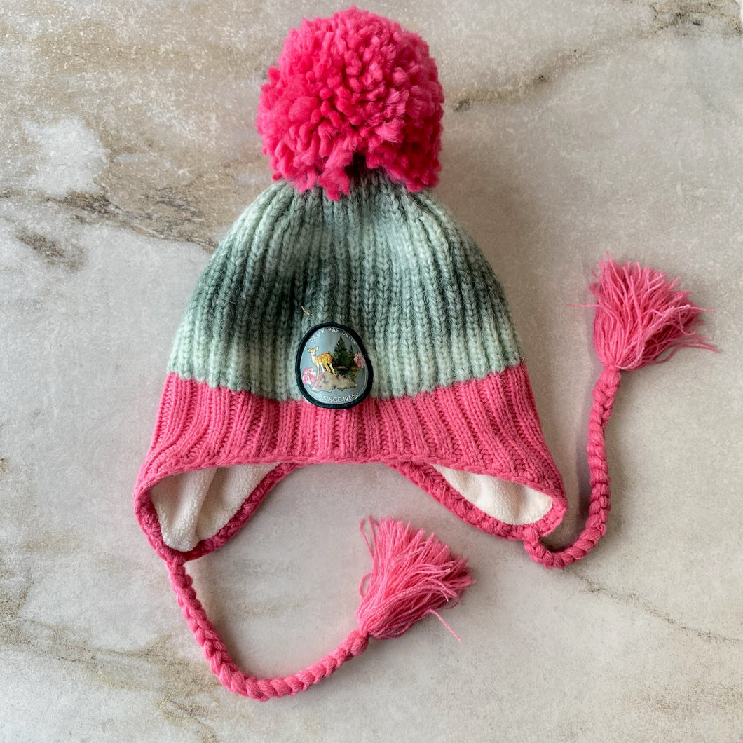 Tuque hiver rose vert Deux par Deux