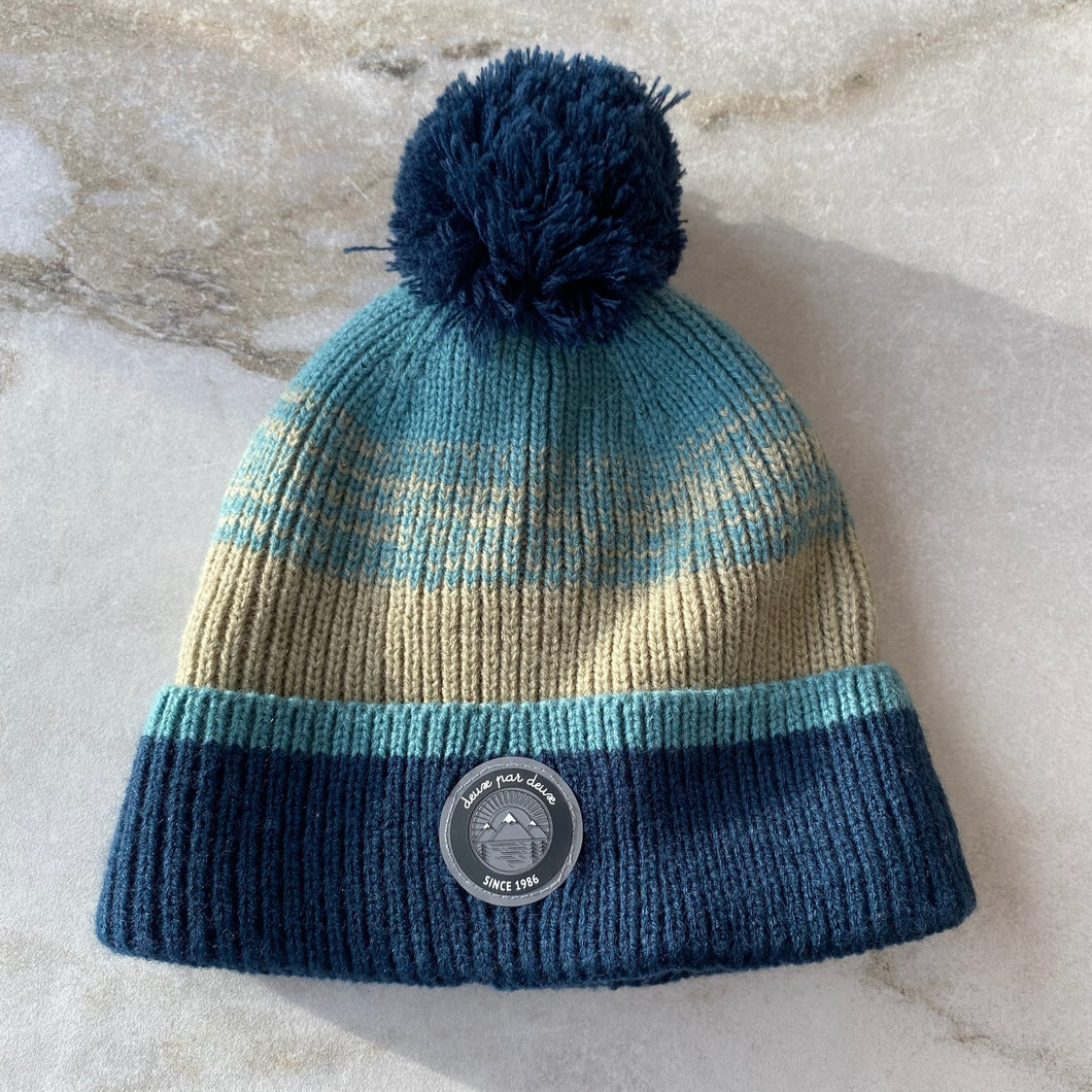 Tuque hiver pour enfants bleu Deux par Deux