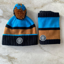 Charger l&#39;image dans la galerie, Tuque hiver pour enfants bleu, brun, noir Deux par Deux
