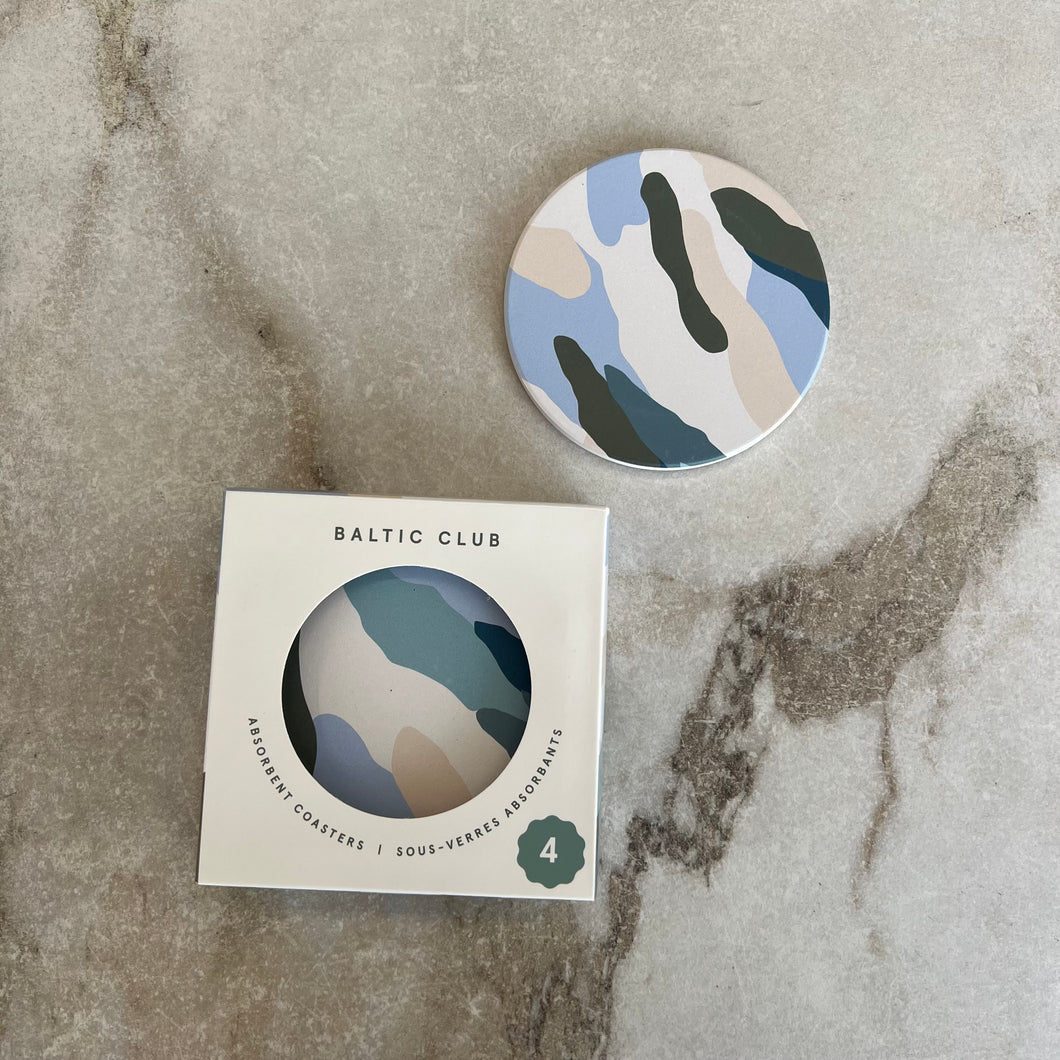 Ensemble de sous-verres absorbants Baltic Club