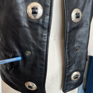Veste vintage en cuir Vent couvert Paris