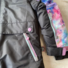 Charger l&#39;image dans la galerie, Manteau d&#39;hiver tie dye et noir Deux par Deux 4 ans
