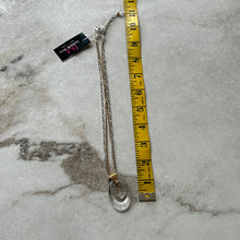 Charger l&#39;image dans la galerie, Collier pendentif oval or et argent
