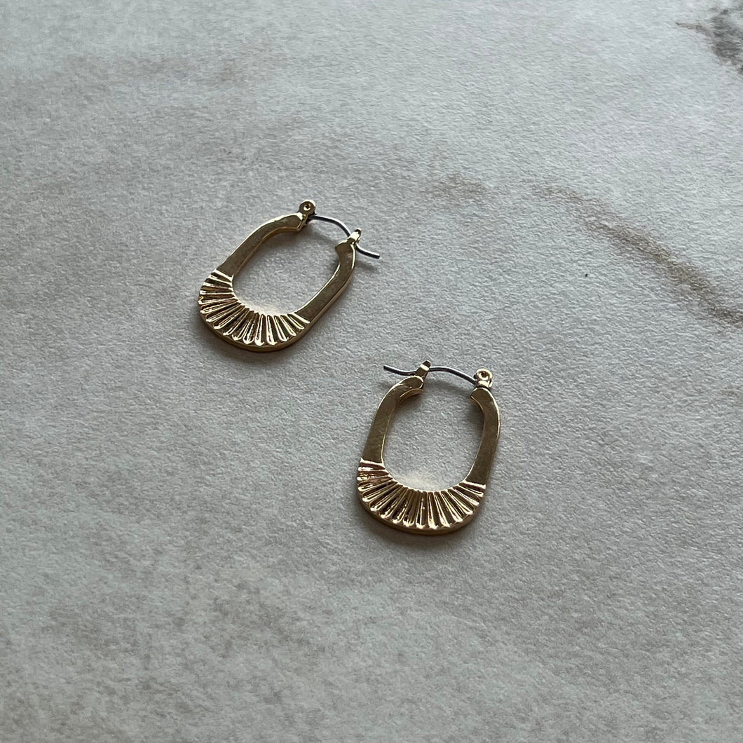 Boucles d'oreilles couleur or