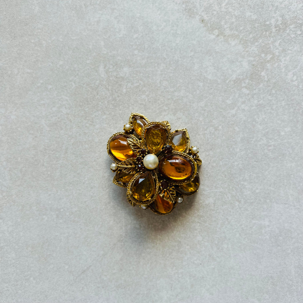 Broche vintage fleur