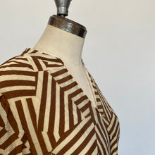 Charger l&#39;image dans la galerie, Robe Annick beige et brune
