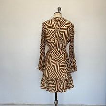 Charger l&#39;image dans la galerie, Robe Annick beige et brune
