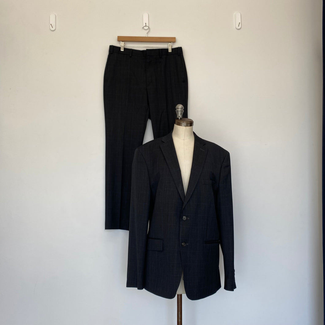 Ensemble DKNY carreauté bleu et noir